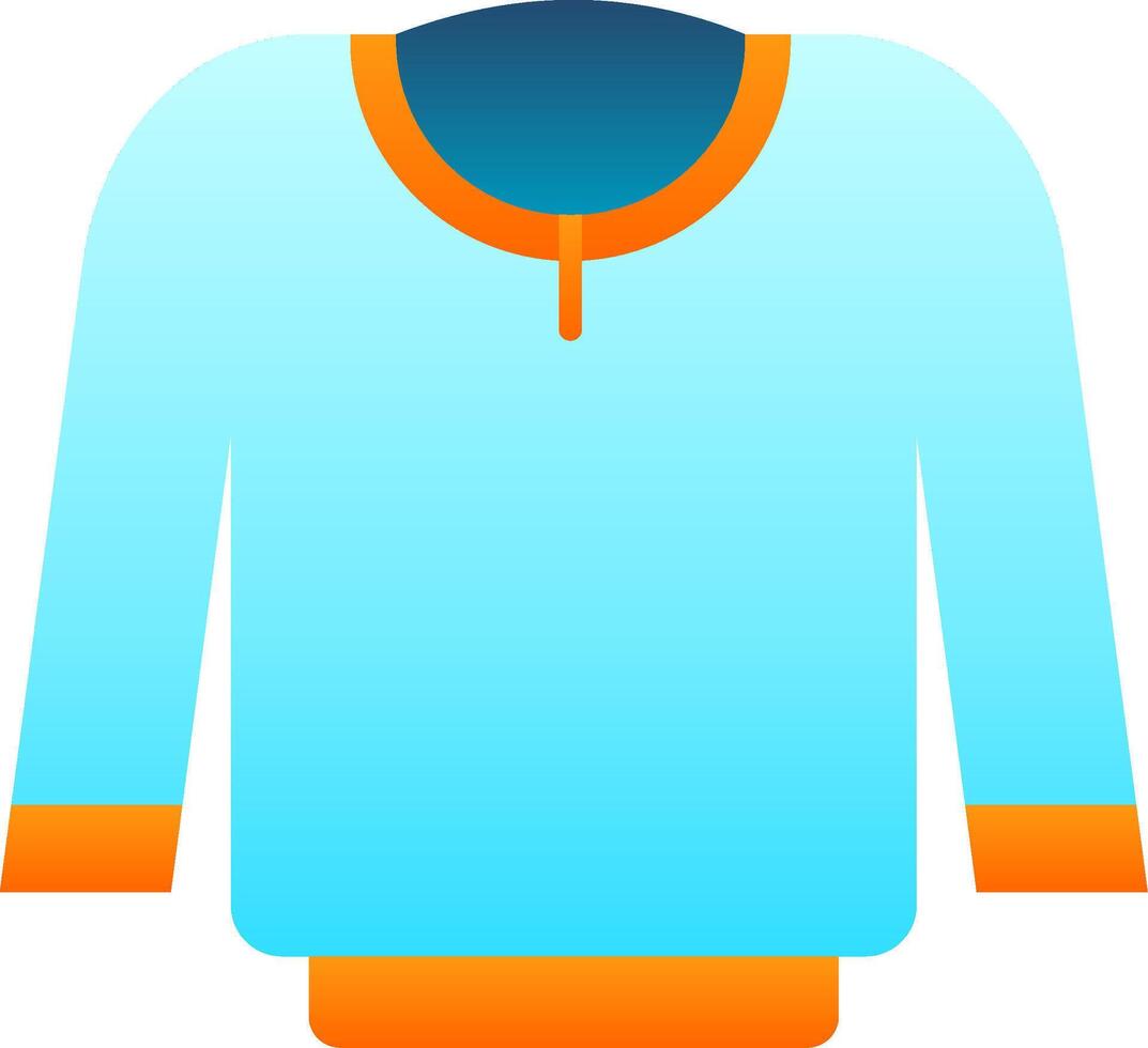 Full sleeve Flat Gradient Icon vector