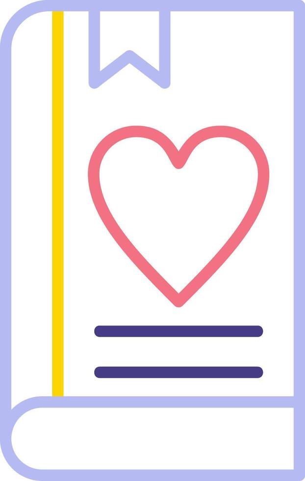 Love Book Vector Icon