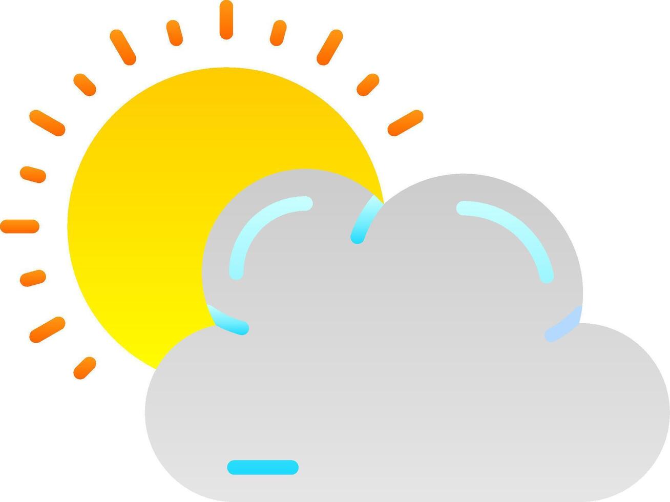 Weather Flat Gradient Icon vector