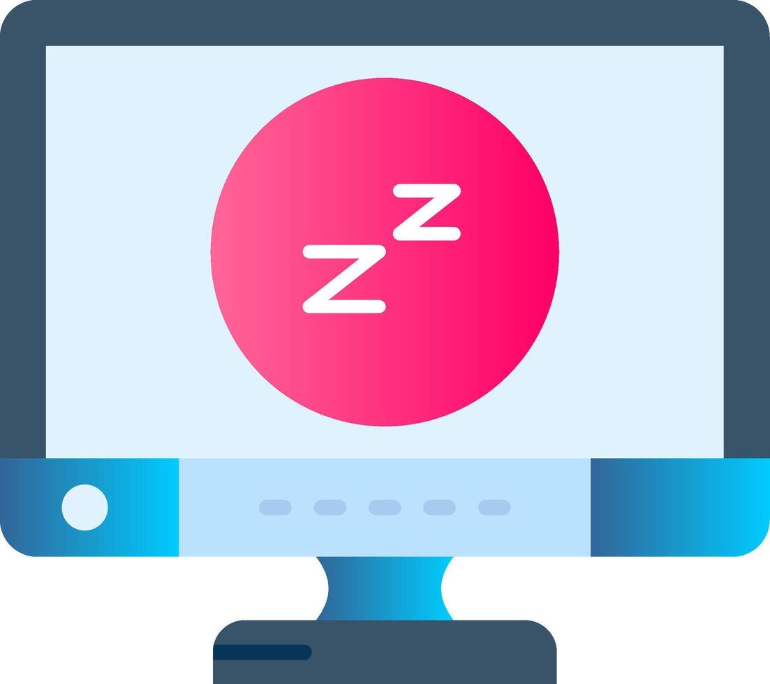 Sleep Flat Gradient Icon vector