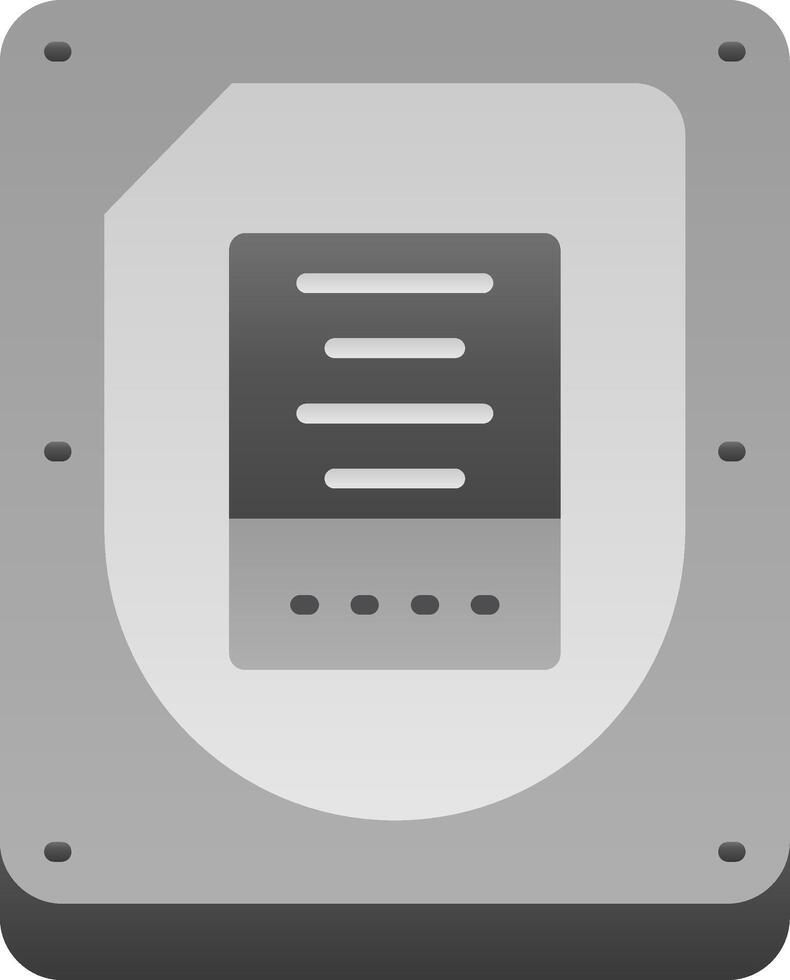 Disk Flat Gradient Icon vector
