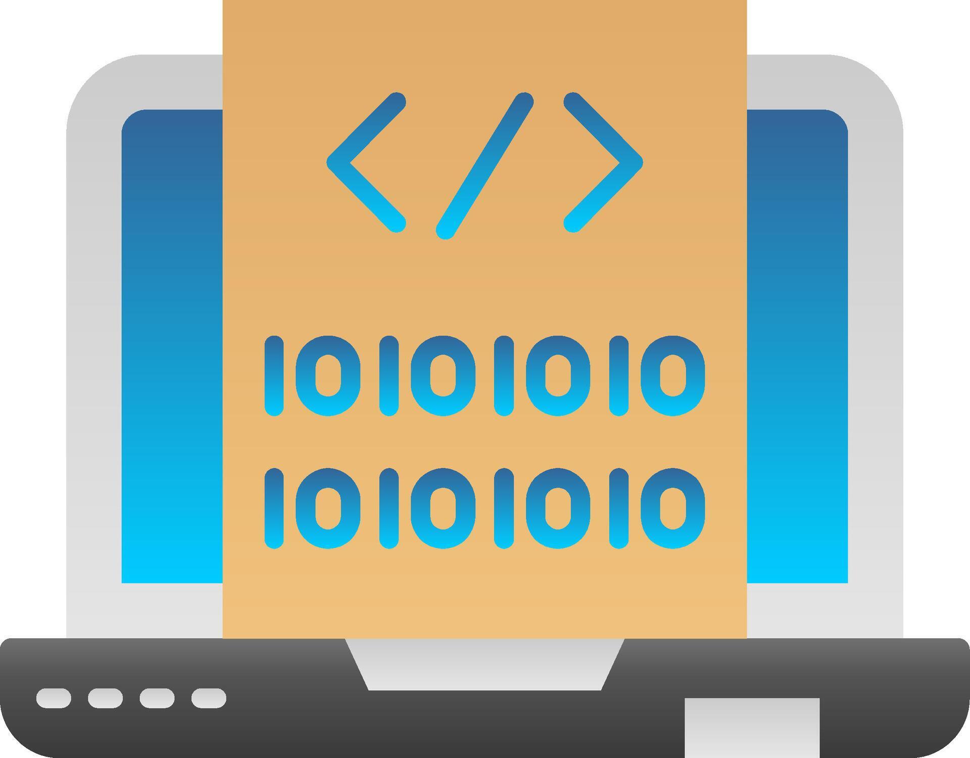 Code Flat Gradient Icon 38726602 Vector Art at Vecteezy