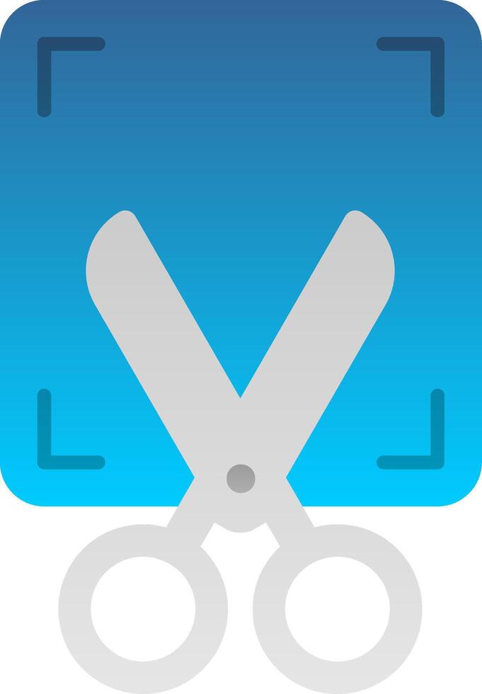 Screenshot Flat Gradient Icon vector