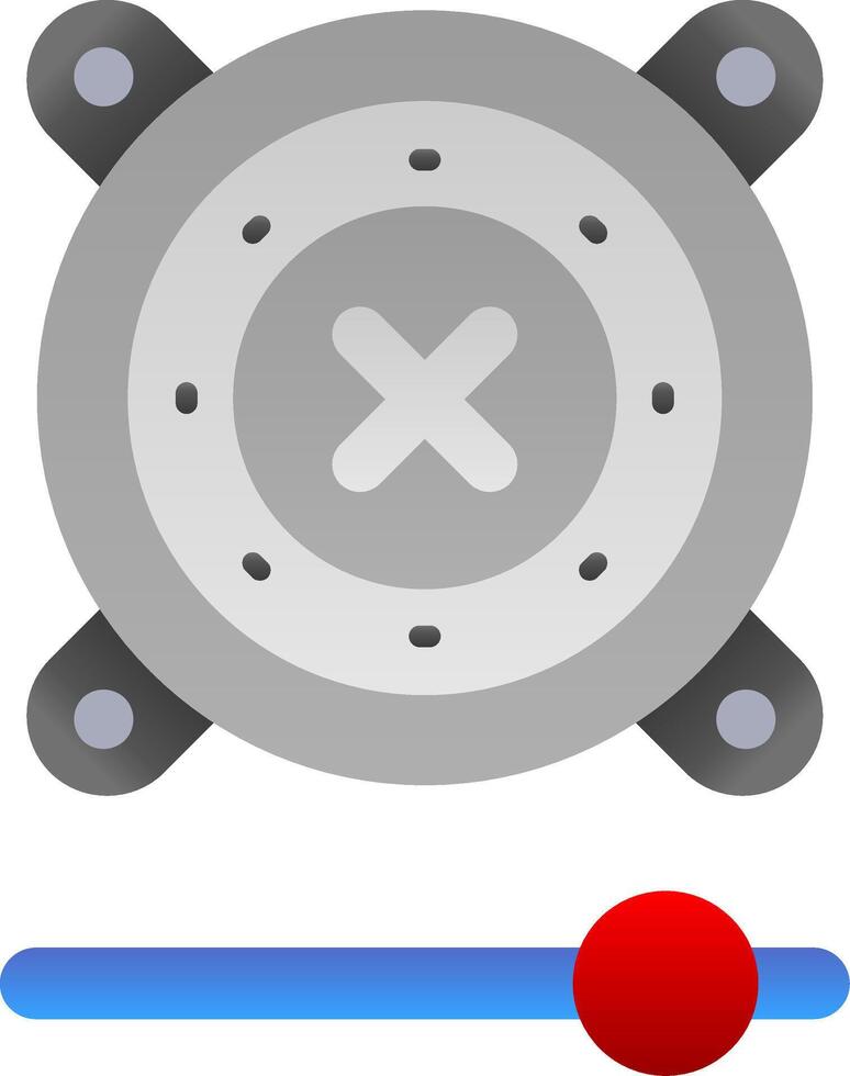 Speaker Flat Gradient Icon vector
