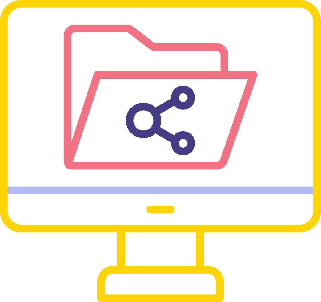 File Sharing Vector Icon