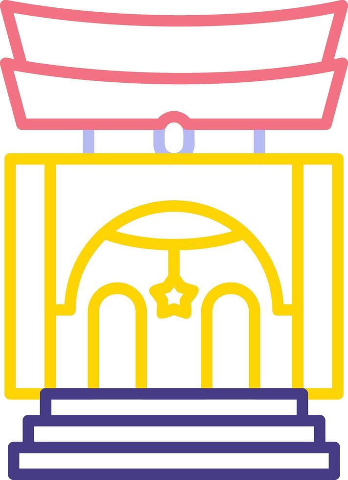 santuario vector icono