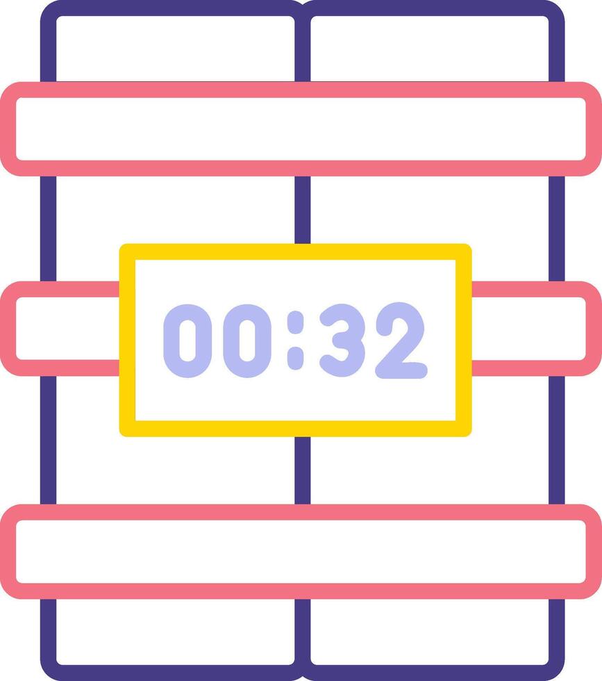 C4 Time Bomb Vector Icon