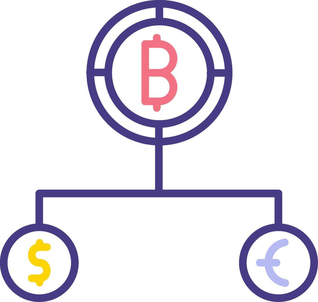 Divide Currency Vector Icon
