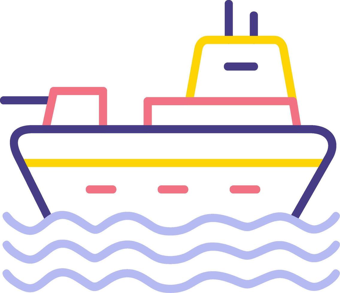 Military Ship Vector Icon