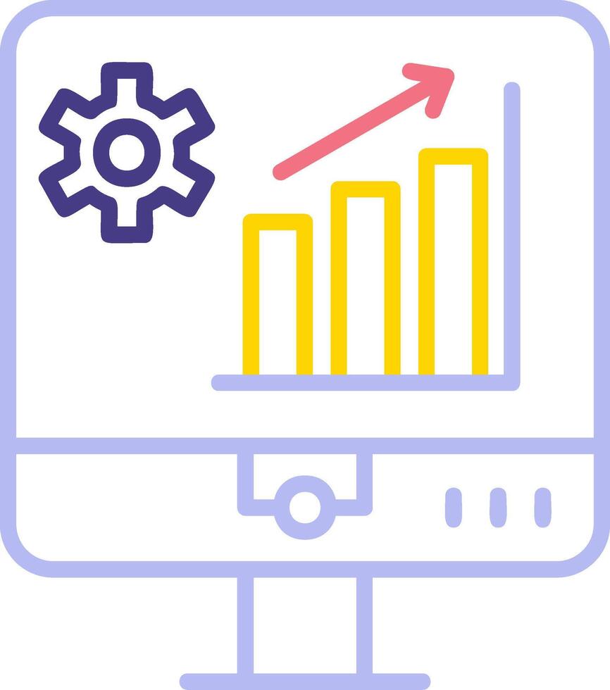 icono de vector de análisis de mercado