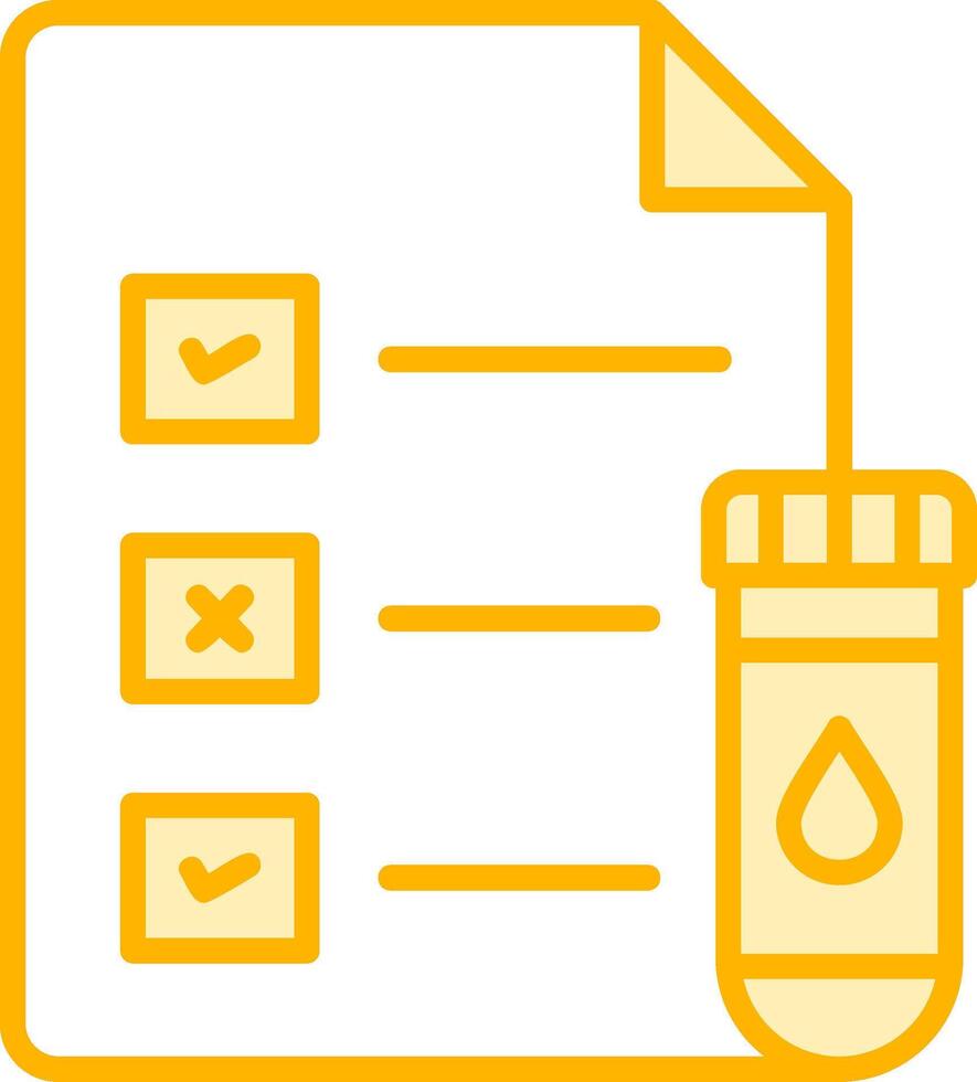 Medical Test Report Vector Icon