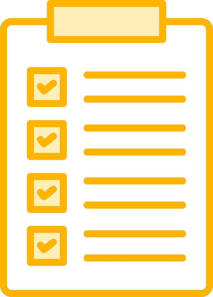 icono de vector de lista de verificación