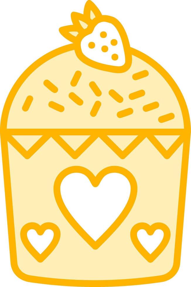 icono de vector de muffin