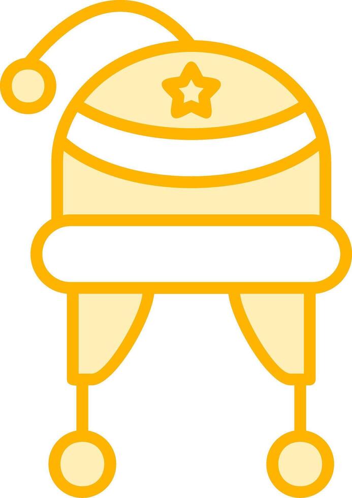 icono de vector de sombrero de invierno