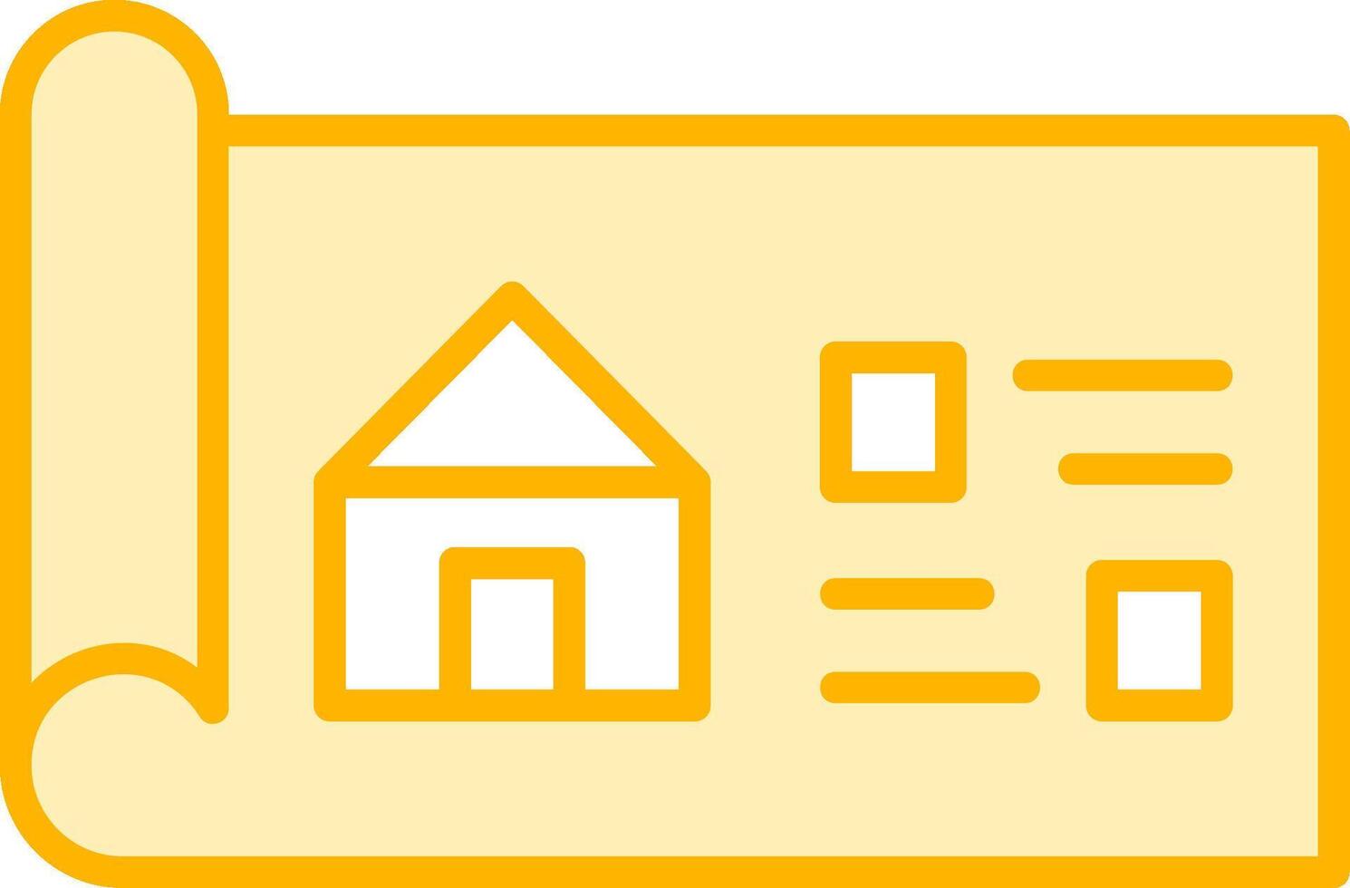 House Blueprint Vector Icon