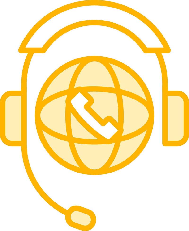 World Call Center Vector Icon