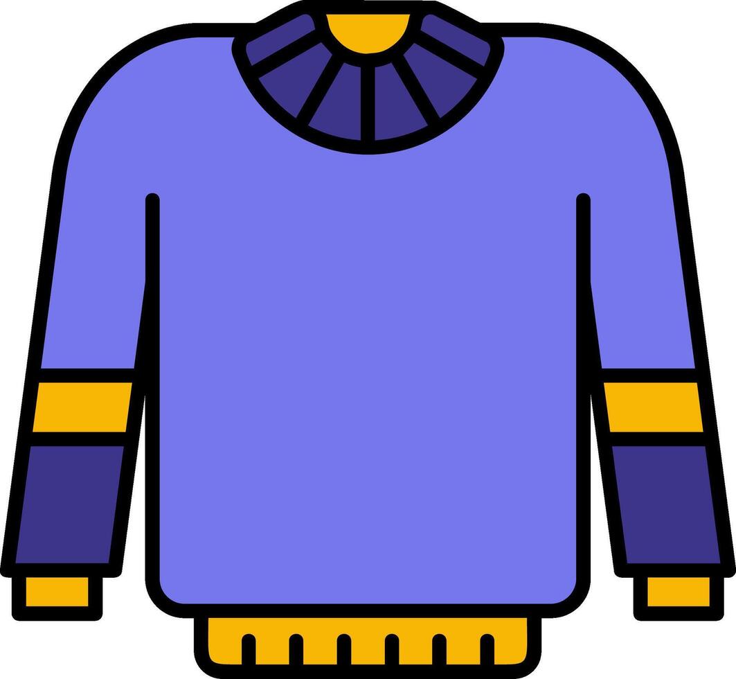 Sweater Filled Gradient Icon vector