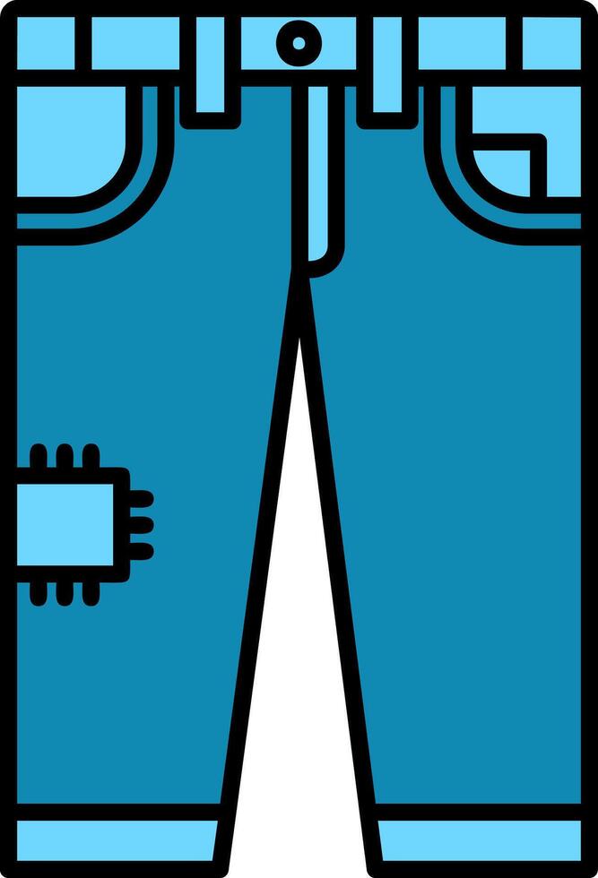 Jeans Filled Gradient Icon vector
