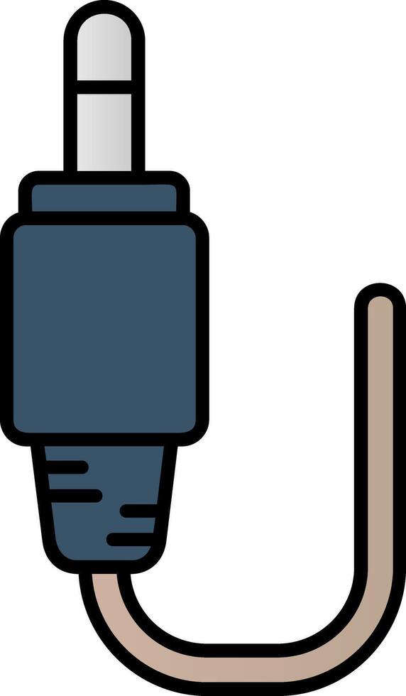 Audio cable Filled Gradient Icon vector