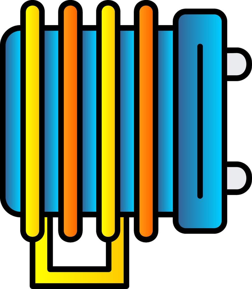 Heater Filled Gradient Icon vector