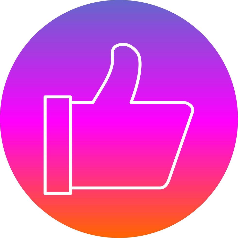 Feedback Line Gradient Circle Icon vector