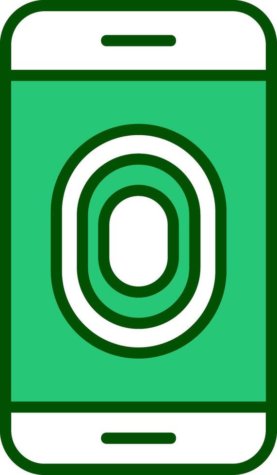Unlocked Fingerprint Vector Icon