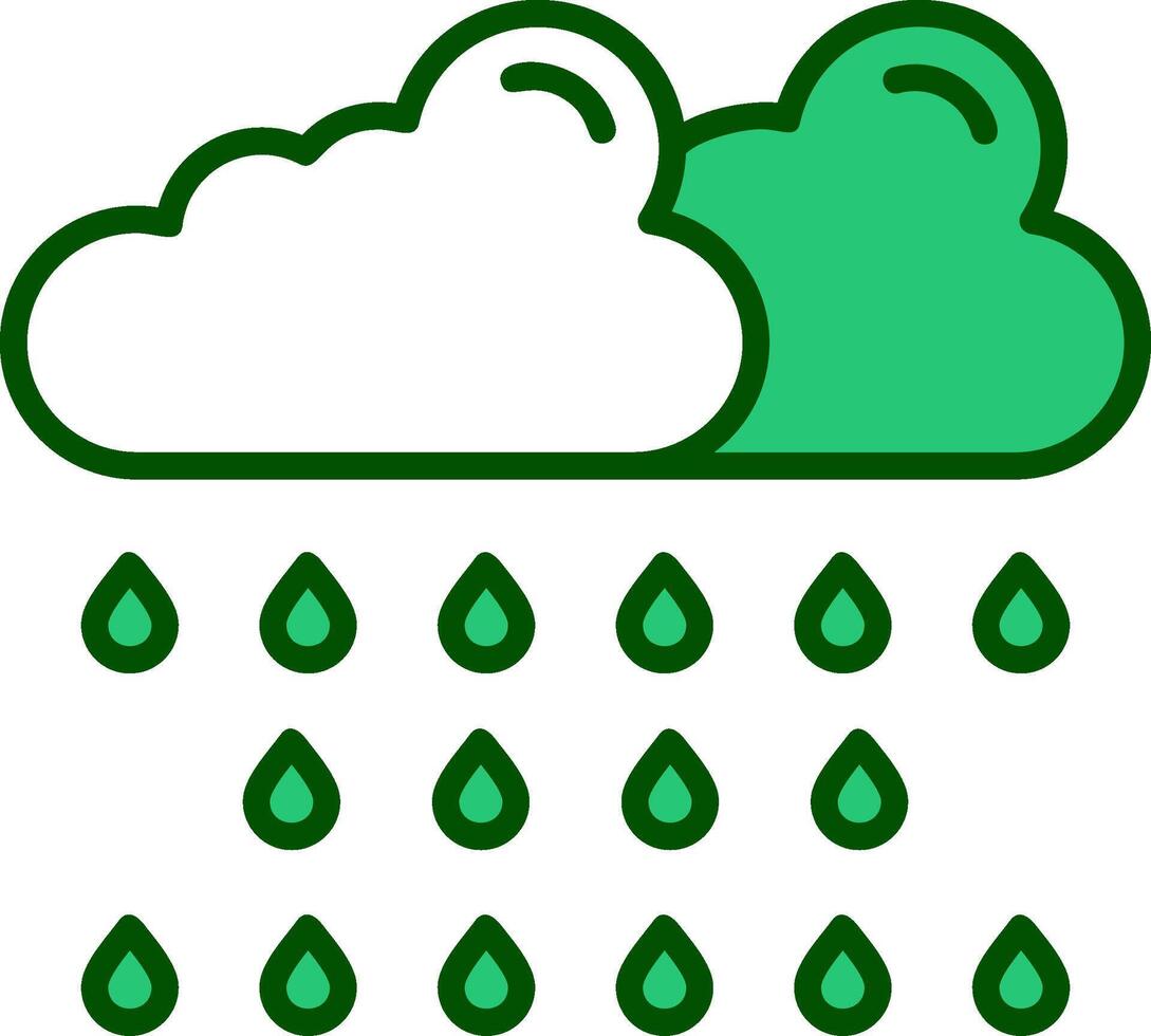 Rain Vector Icon