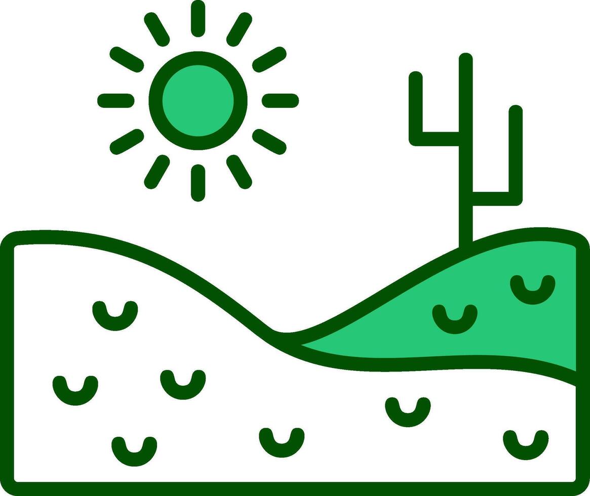 icono de vector de desierto