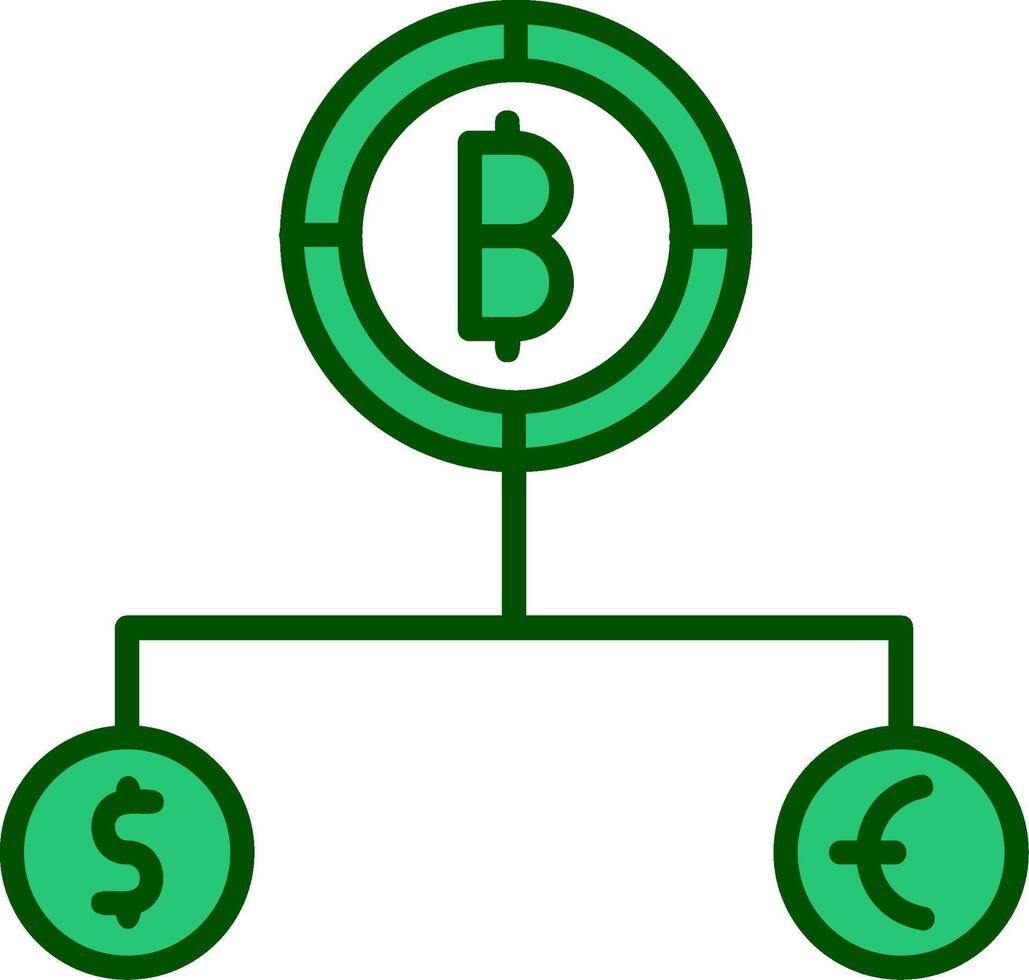 Divide Currency Vector Icon