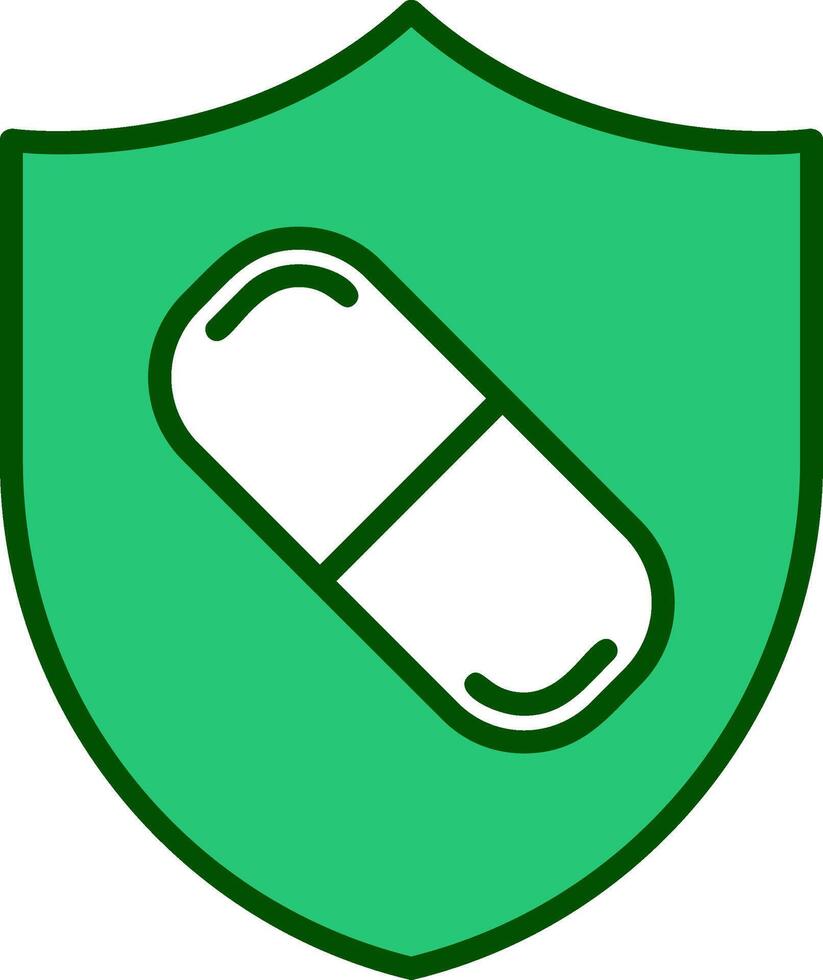 medicina protegido vector icono