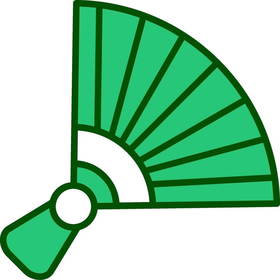 Chinese hand fan Vector Icon