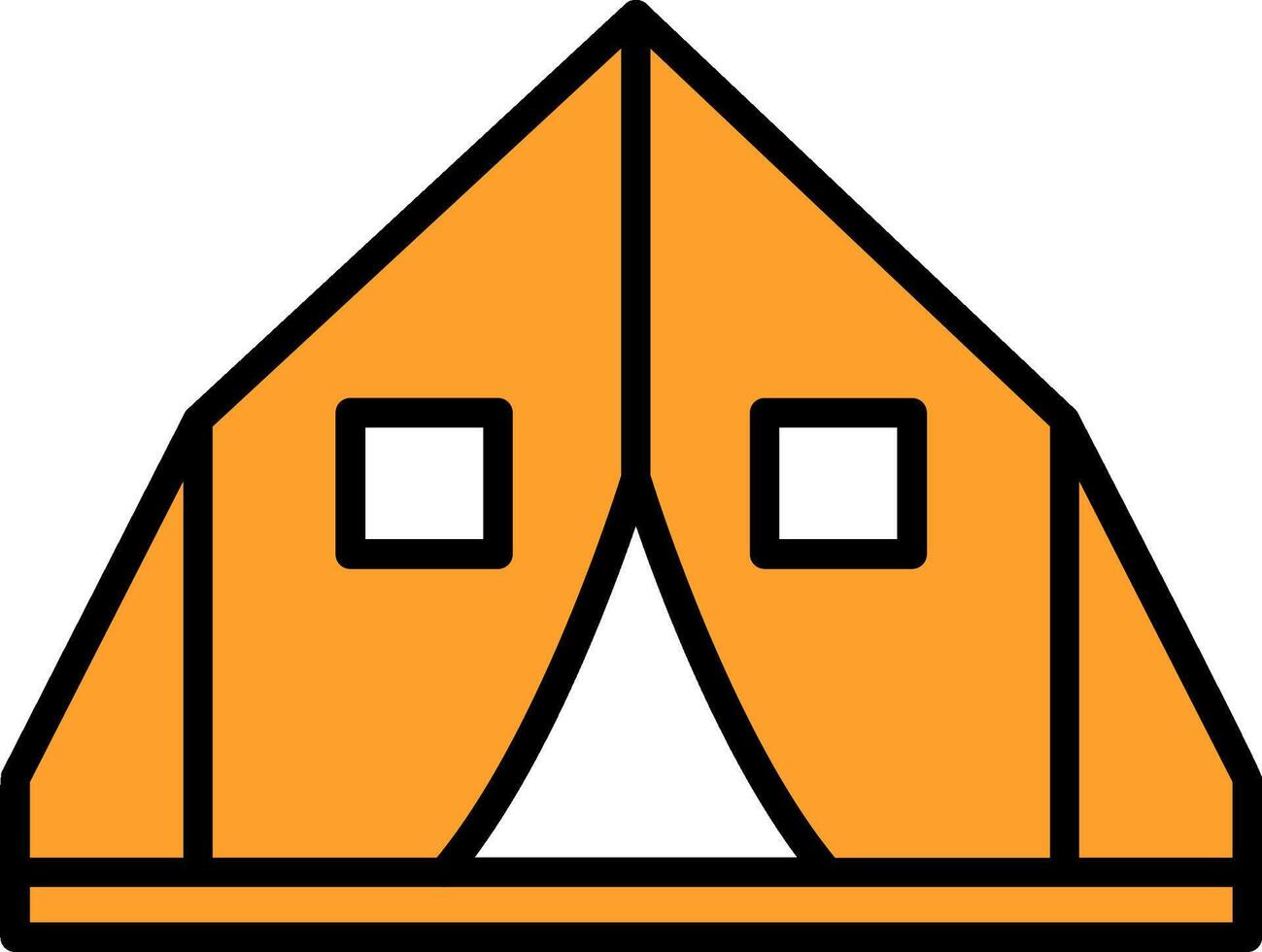 Tent Vector Icon