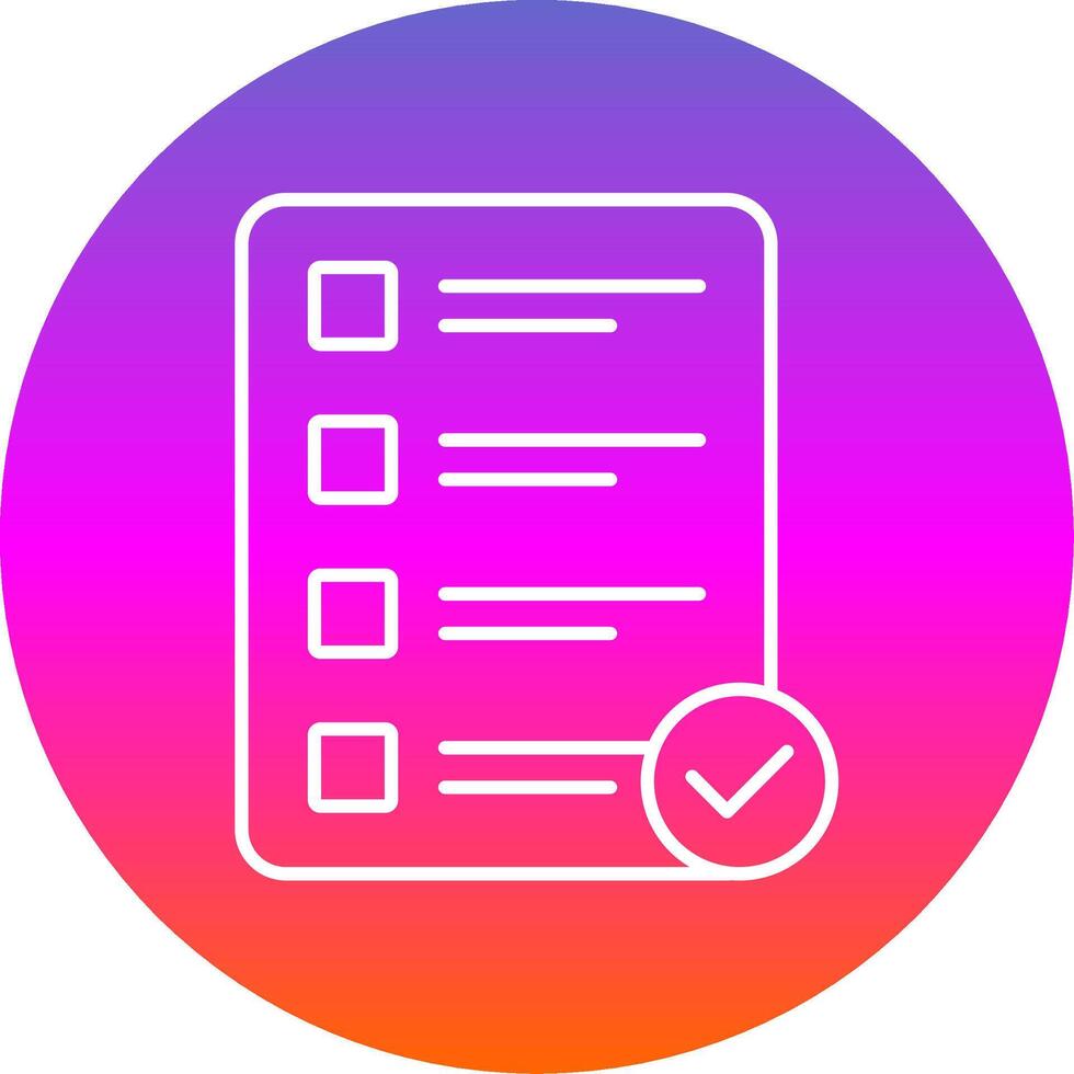 Priority Line Gradient Circle Icon vector
