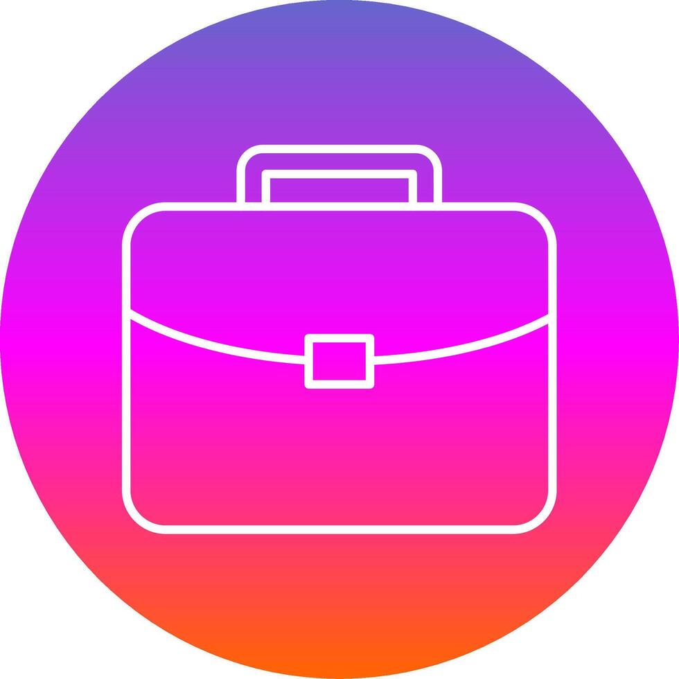 Brief Line Gradient Circle Icon vector