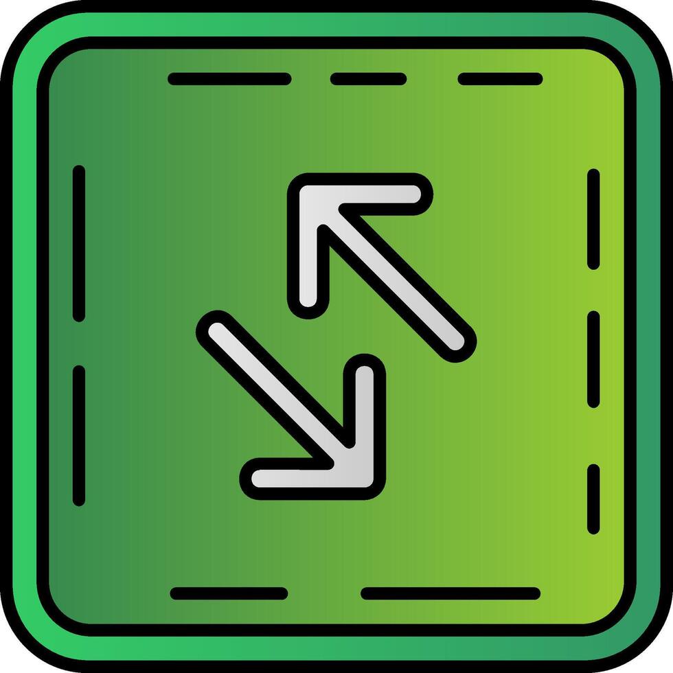 Swap Filled Gradient Icon vector