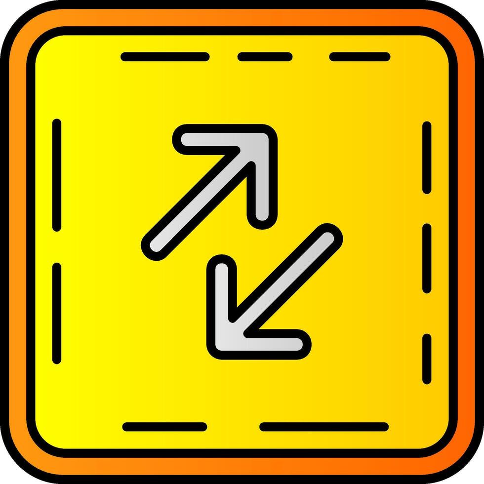 Swap Filled Gradient Icon vector