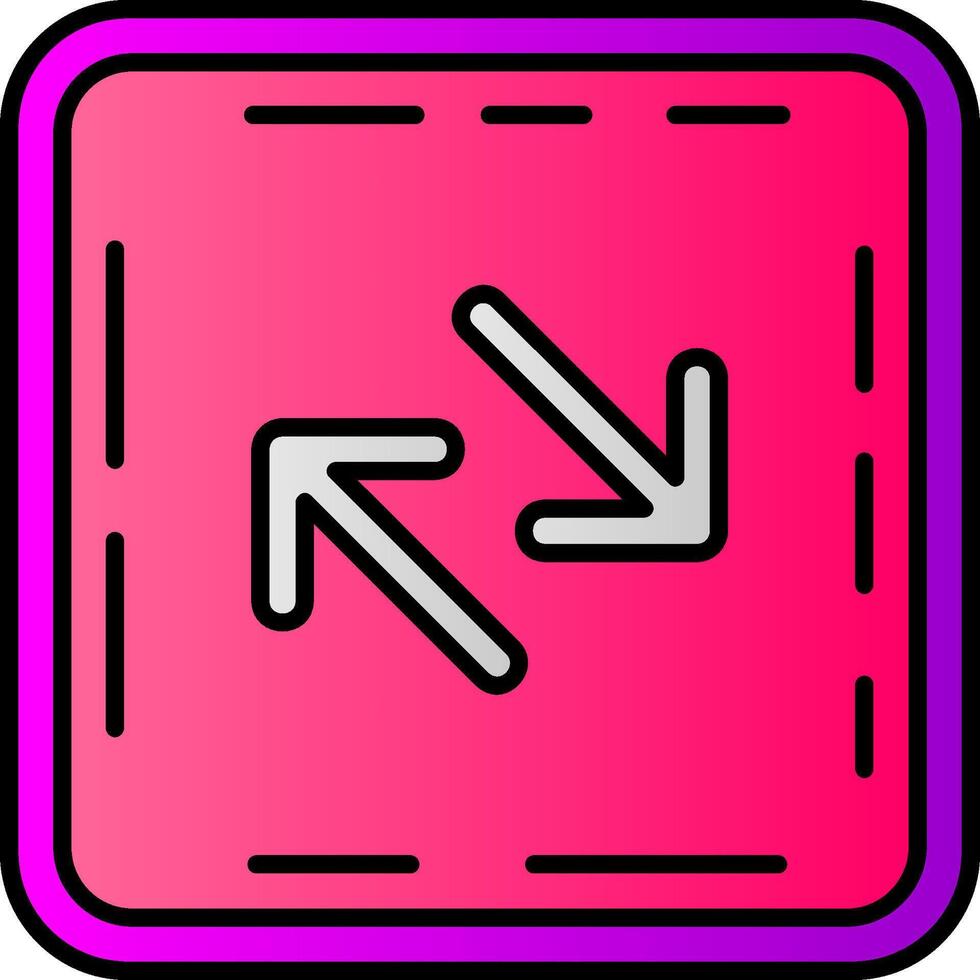 Swap Filled Gradient Icon vector
