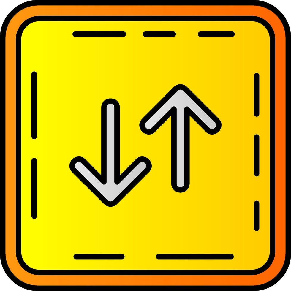 Swap Filled Gradient Icon vector