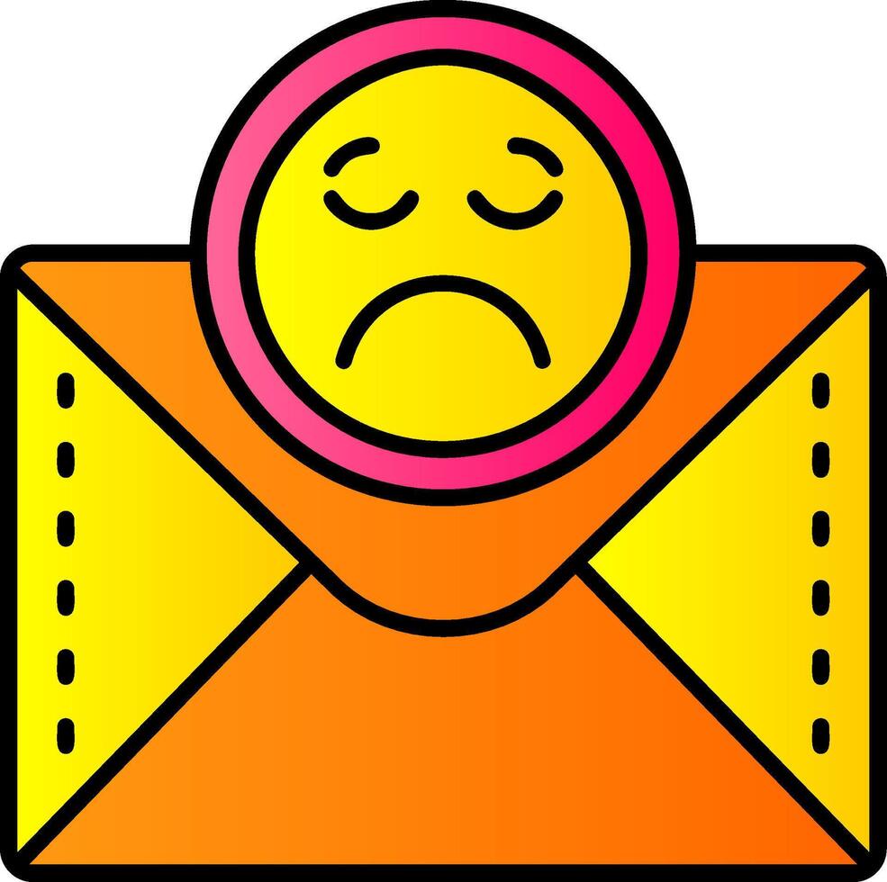 Emoji Filled Gradient Icon vector
