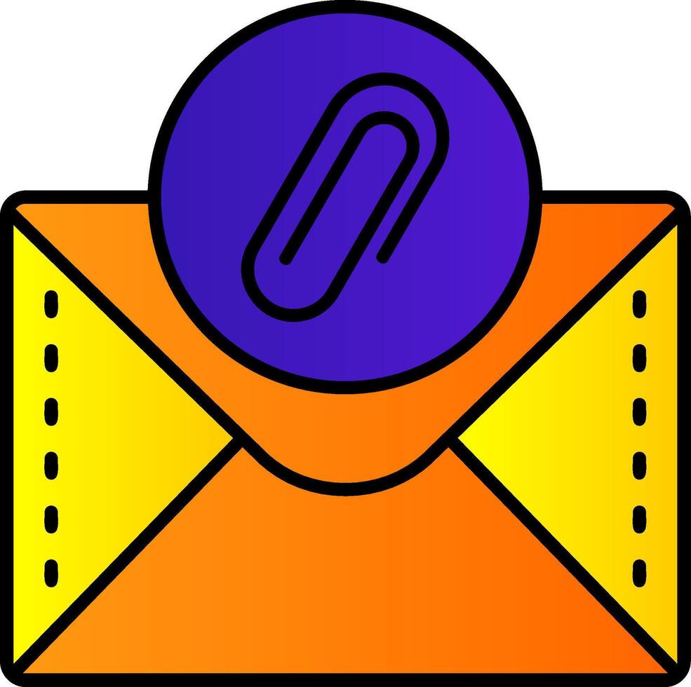 Clipper Filled Gradient Icon vector