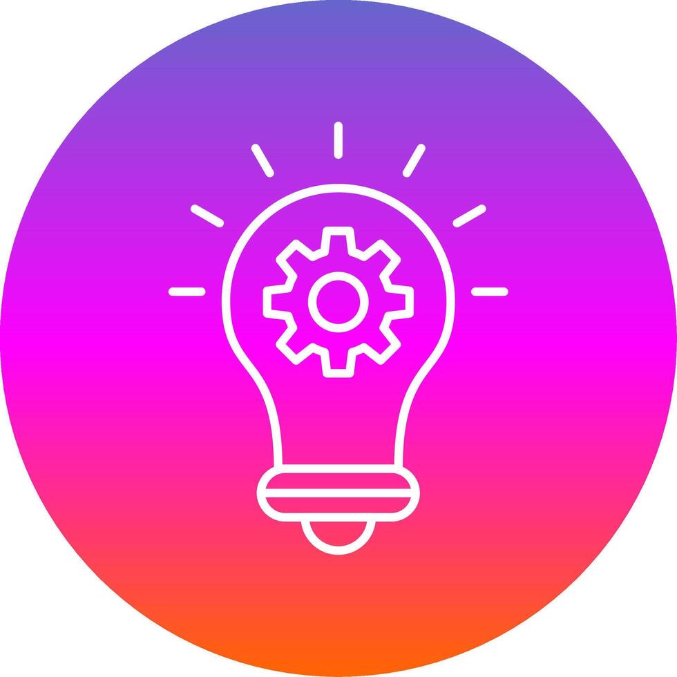 Solution Line Gradient Circle Icon 38731708 Vector Art at Vecteezy