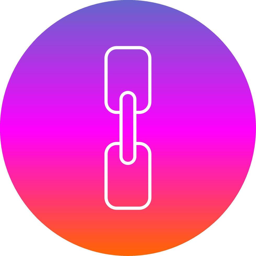 Chain Line Gradient Circle Icon vector