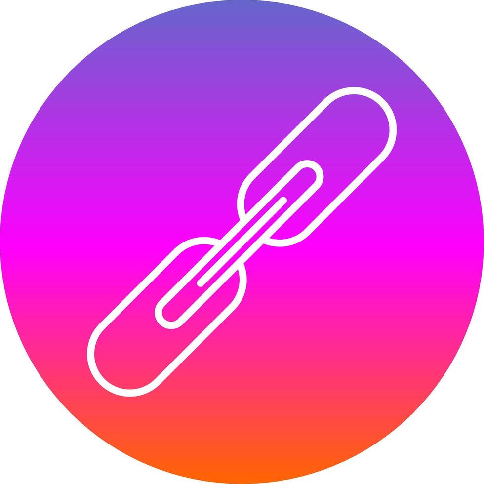Link Line Gradient Circle Icon vector