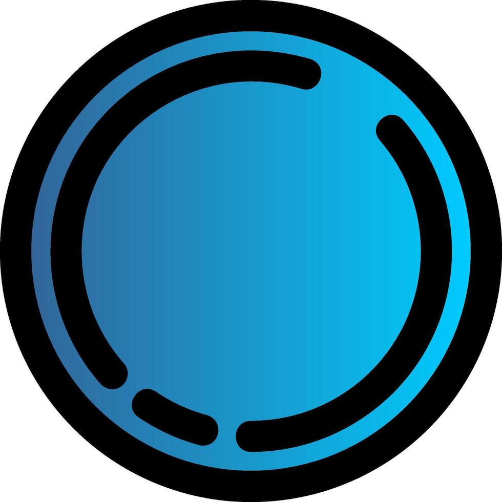 Circle Filled Gradient Icon vector