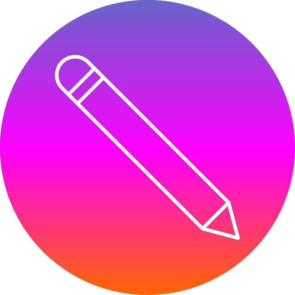 Pen Line Gradient Circle Icon vector