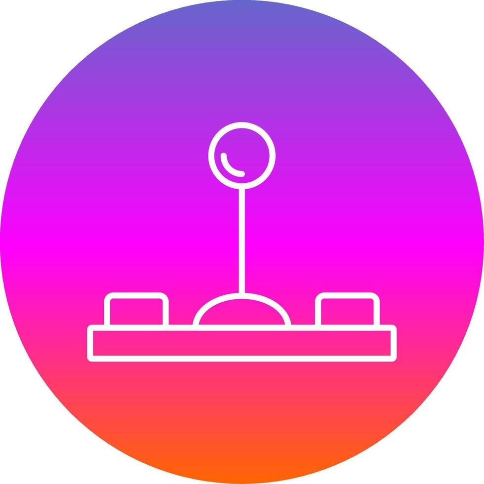 Joystick Line Gradient Circle Icon vector