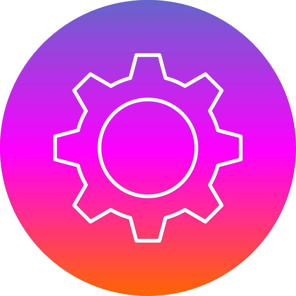 Optimization Line Gradient Circle Icon vector
