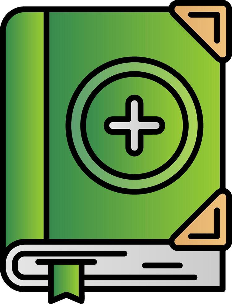 Add Filled Gradient Icon vector