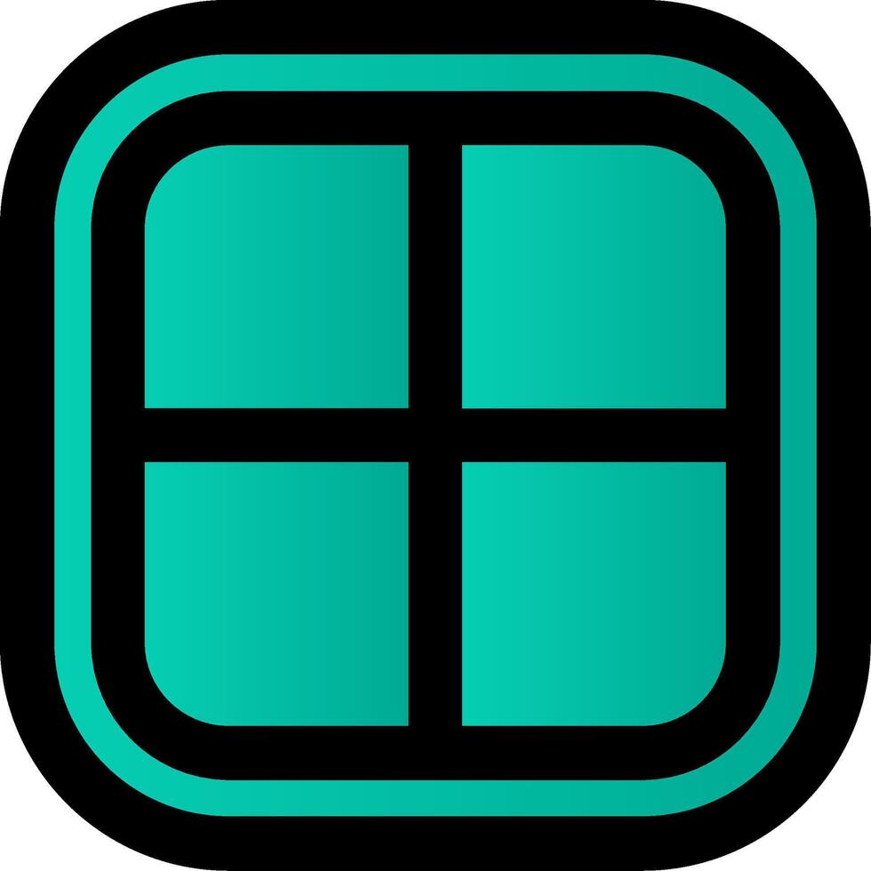 Layout Filled Gradient Icon vector