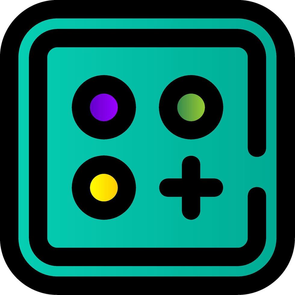 Menu Filled Gradient Icon vector